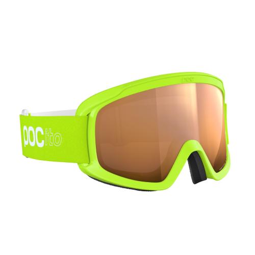 Preview: POCito Opsin Kinder Skibrille - Fluorescent Yellow/Green/Partly Sunny Light Orange