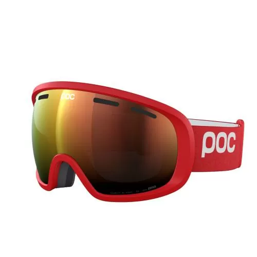 POC Fovea Skibrille - Prismane Red/Partly Sunny Orange