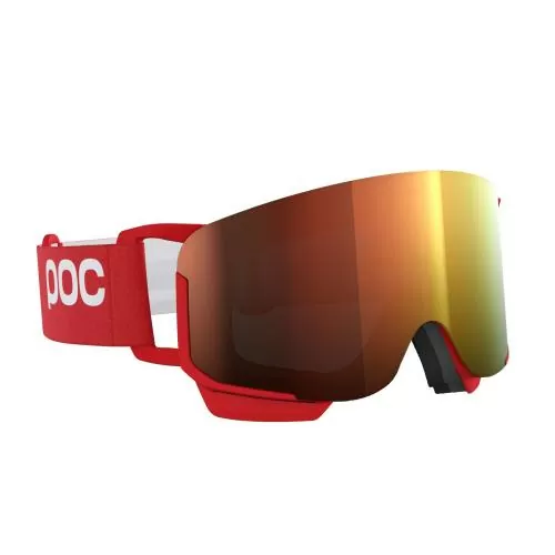 POC Nexal Mid Skibrille - Prismane Red/Partly Sunny Orange