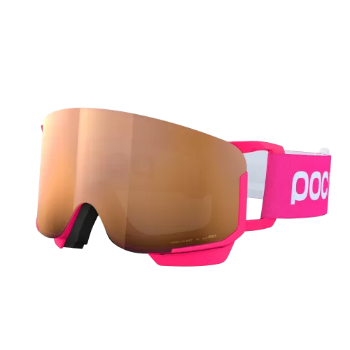 POC POCito Nexal Skibrille - Fluorescent Pink/Partly Sunny Light Orange