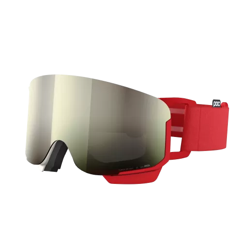 POC Nexal Mid Skibrille - Rouge/Blanc/Partly Sunny Ivory