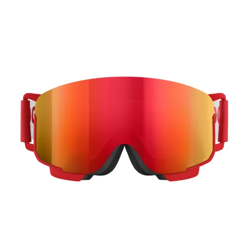 POC Nexal Mid Ski Goggles - Prismane Red/Partly Sunny Red