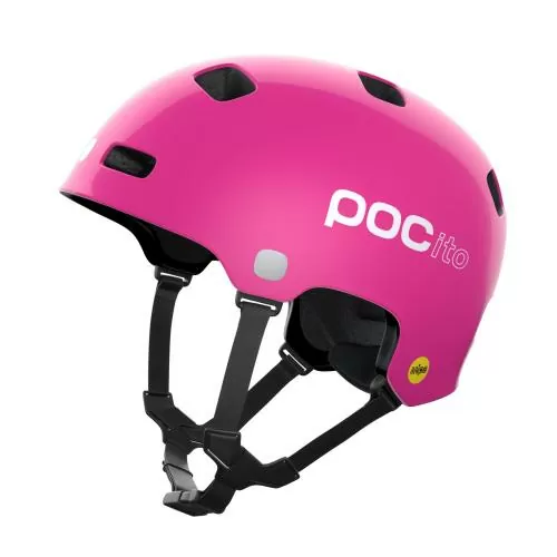 POC POCito Crane MIPS Kids Velo Helmet - Fluorescent Pink