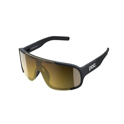 Preview: POC Aspire Mid Sportbrille - Uranium Black/Clarity Road/Partly Sunny Gold