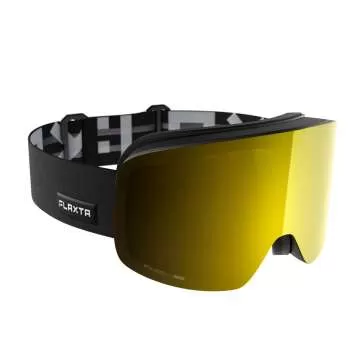 Flaxta Ski Goggle Prime - Black - Gold Mirror