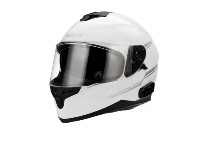 Sena OUTRIDE Smart full-face motorcycle helmet (ECE) - white glossy