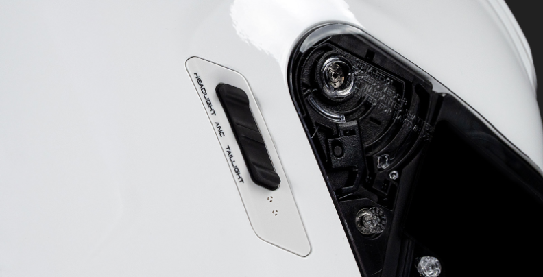 Preview: Sena PHANTOM ANC Smart Motorrad-Integralhelm - weiss glanz