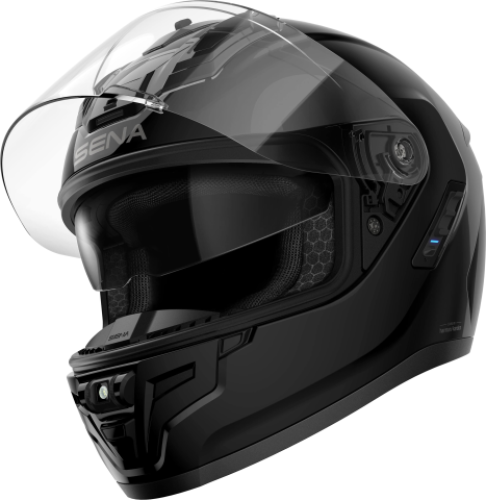 Preview: Sena PHANTOM Smart Motorrad-Integralhelm - schwarz glanz