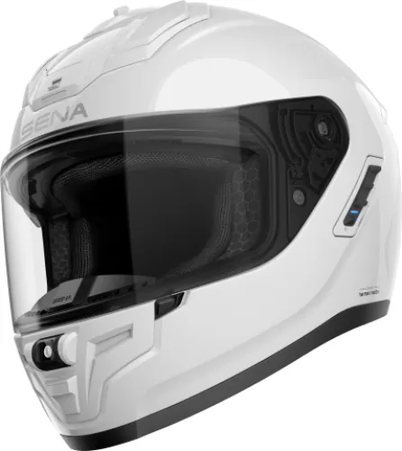 Sena PHANTOM Smart Motorrad-Integralhelm - weiss glanz