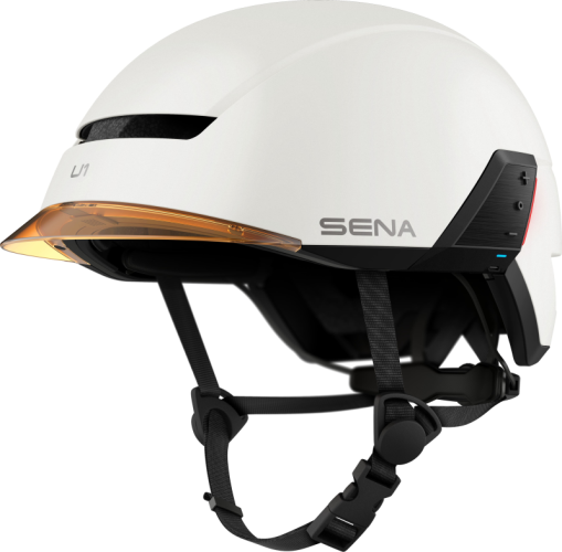Preview: Sena U1 E-Bike Helm mit Kommunikationssystem - Matt White