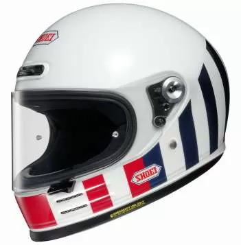 SHOEI Glamster Resurraction TC-10 Full Face Helmet - white-black-red