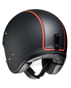 SHOEI J-O Carburettor TC-8 Open Face Helmet - black matt-silver-orange