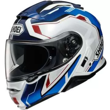 SHOEI Neotec II Respect TC-10 Flip-Up Helmet - white-blue-red
