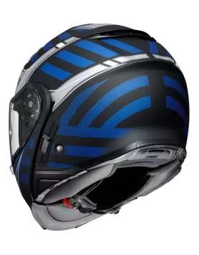 SHOEI Neotec II Splicer TC-2 Flip-Up Helmet - black matt-blue-silver