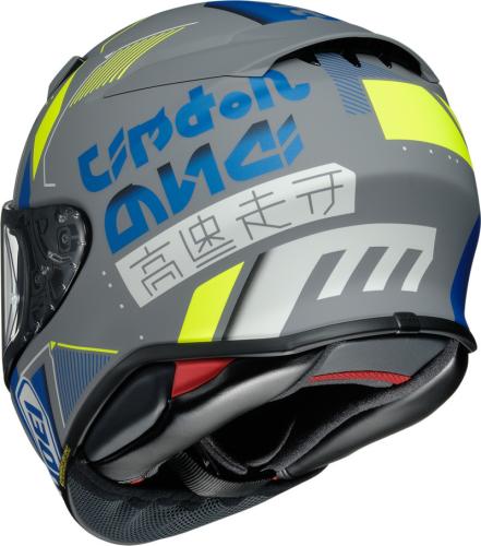 Preview: SHOEI NXR 2 Accolade TC-10 Integralhelm - grau matt-fluo gelb