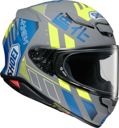 Preview: SHOEI NXR 2 Accolade TC-10 Integralhelm - grau matt-fluo gelb