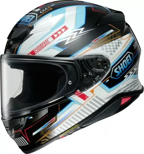 SHOEI NXR 2 Arcane TC-10 Full Face Helmet - black-white-blue