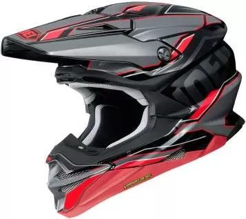 SHOEI VFX-WR Allegiant TC-1 Motocross Helm- schwarz-rot-silber