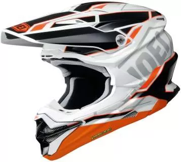 SHOEI VFX-WR Allegiant TC-8 Motocross Helm- weiss-schwarz-orange
