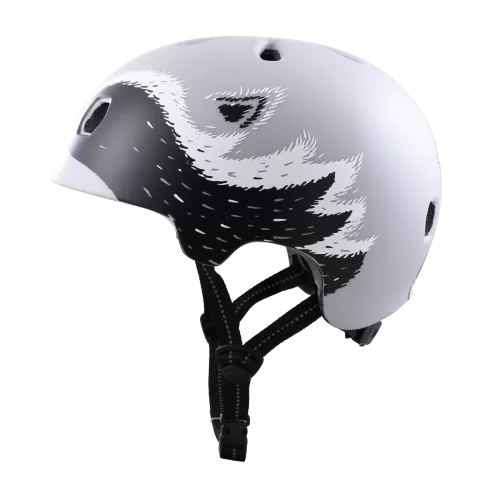 TSG Velohelm Kinder Meta Graphic Design - raccoon