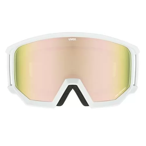 Uvex athletic CV race Ski Goggles - white mat mirror rose