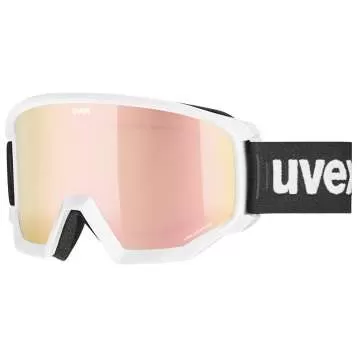 Uvex athletic CV race Skibrille - white mat mirror rose