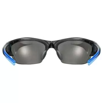 Uvex Blaze III 2.0 Sonnenbrille - black blue mirror blue / litemirror orange / clear