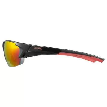 Uvex Blaze III 2.0 Sun Glasses - black red mirror red/ litemirror orange / clear