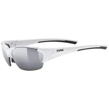 Uvex Blaze III 2.0 Sonnenbrille - white black litemirror silver / litemirror orange / clear