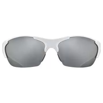 Uvex Blaze III 2.0 Sun Glasses - white black litemirror silver / litemirror orange / clear