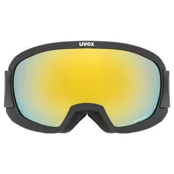 Uvex contest CV race Skibrille - black mat mirror gold