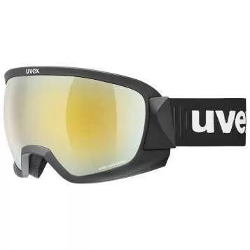 Uvex contest CV race Skibrille - black mat mirror gold
