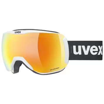 Uvex downhill 2100 CV race Ski Goggles - white mat mirror orange
