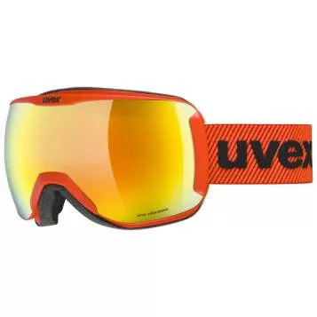 Uvex downhill 2100 CV Ski Goggles - fierce red mat, sl/ mirror orange - colorvision green