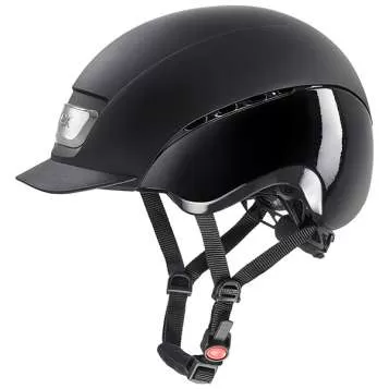 Uvex Elexxion Pro Riding Helmet - black mat black shiny