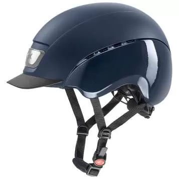 Uvex Elexxion Pro Riding Helmet - blue mat blue shiny