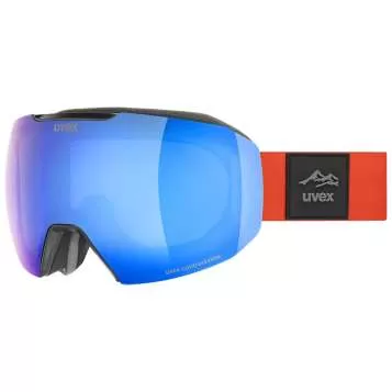 Uvex epic ATTRACT Skibrille - black matt dl/mirror blue