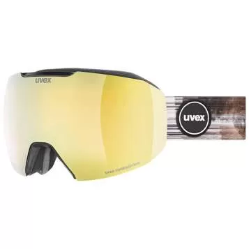 Uvex epic ATTRACT Skibrille - black matt dl/mirror gold