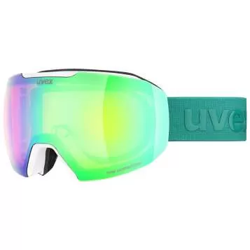 Uvex epic ATTRACT Skibrille - white matt dl/mirror green