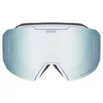 Uvex evidnt ATTRACT Skibrille - arctic blue matt dl/mirror sapphire