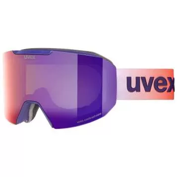 Uvex evidnt ATTRACT Skibrille - purple bash matt dl/mirror ruby