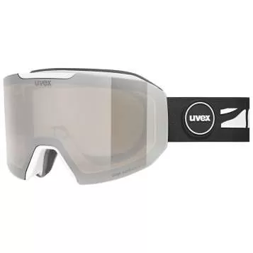 Uvex evidnt ATTRACT Skibrille - white matt dl/mirror silver
