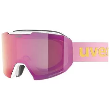 Uvex evidnt ATTRACT WE Skibrille - white matt dl/mirror rose