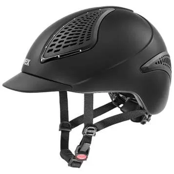 Uvex Exxential II Glamour Riding Helmet - black mat