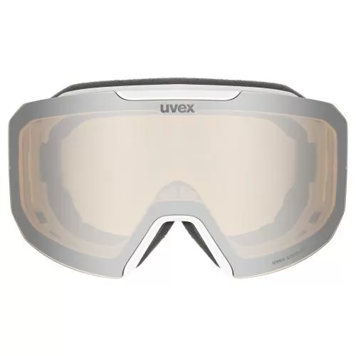 Uvex Evidnt Attract Skibrille - white matt / silber-gelb