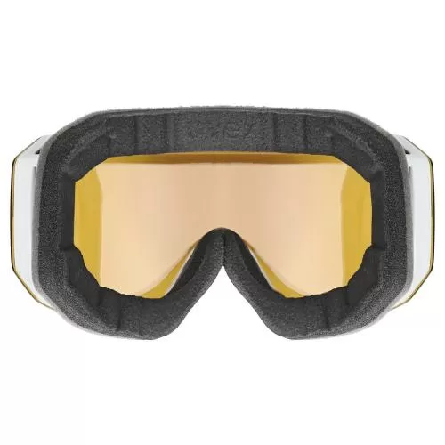Uvex Evidnt Attract Skibrille - white matt / silber-gelb