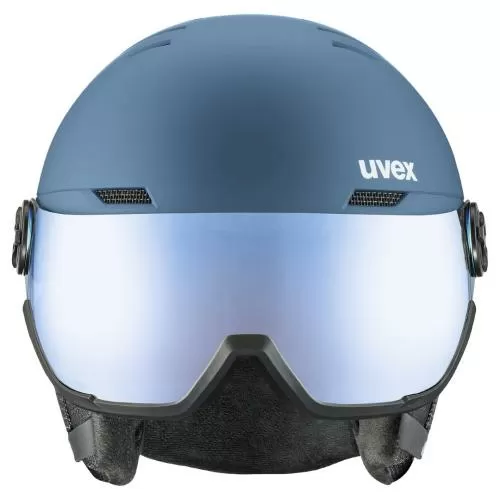 Uvex Wanted Visor Ski Helmet - stone blue matt