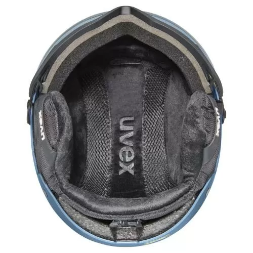 Uvex Wanted Visor Ski Helmet - stone blue matt