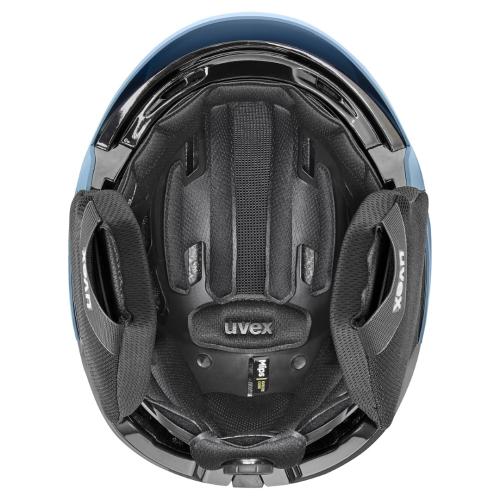 Preview: Uvex Levitate Mips Ski Helmet - stone blue-black matt