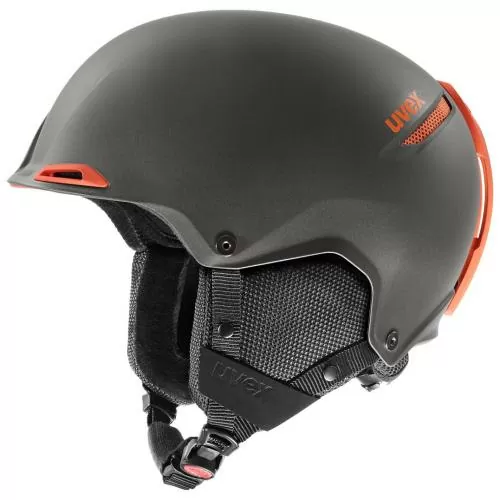 Uvex JAKK+ IAS Skihelm - dark slate - orange